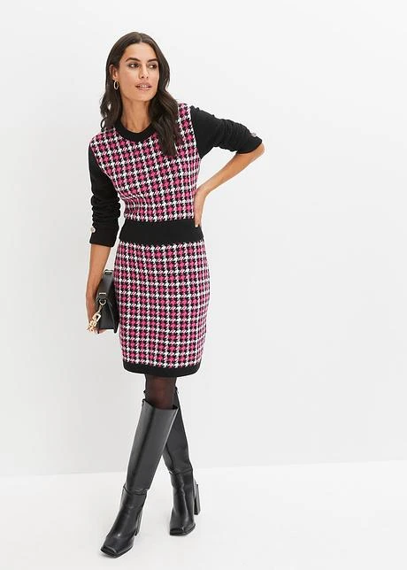 Robe En Maille Avec Boutons Décoratifs 6 Robe En Maille Avec Boutons Décoratifs - Afbeelding 4