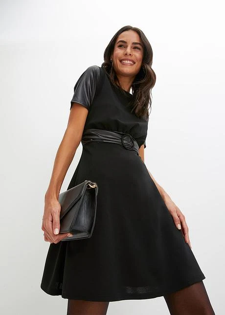 Robe Avec Empiècement Contrastant 4 Robe Avec Empiècement Contrastant - Afbeelding 2