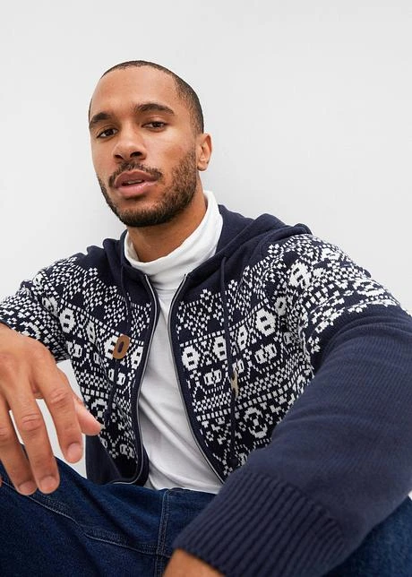 Gilet En Maille Norvégien Coupe Confort 7 Gilet En Maille Norvégien Coupe Confort - Afbeelding 5