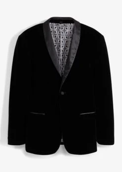 Blazer En Velours Avec Passepoil En Satin