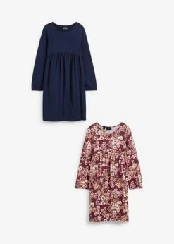 Lot De 2 Robes En Jersey Fille Avec Imprimé à Fleurs -Venus Mode Winkel 23183759 G59zNfvZ