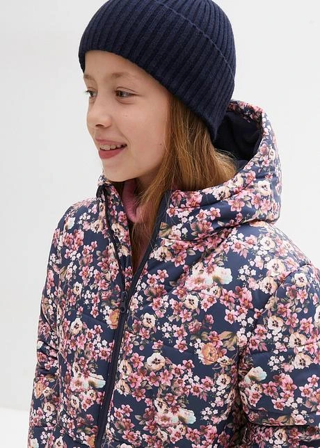 Veste D'hiver Fille Avec Imprimé Floral, étanche Et Coupe-vent 8 Veste D'hiver Fille Avec Imprimé Floral, étanche Et Coupe-vent - Afbeelding 6