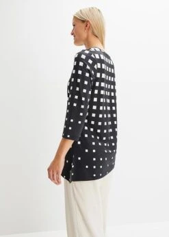 T-shirt Manches Longues à Ourlet Asymétrique -Venus Mode Winkel 23189773 nyFuqWTn