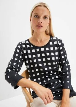 T-shirt Manches Longues à Ourlet Asymétrique -Venus Mode Winkel 23190152 G0f9uHjl