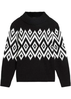 Pull En Maille Fille à Motif Norvégien