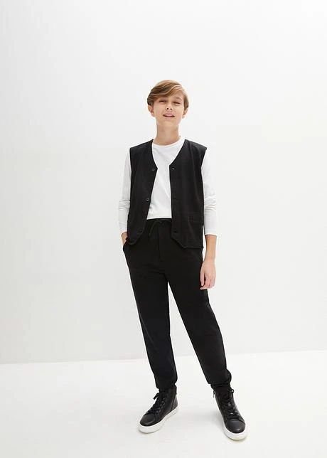 Pantalon, Gilet Et T-shirt Manches Longues Garçon (ens. 3 Pces) 4 Pantalon, Gilet Et T-shirt Manches Longues Garçon (ens. 3 Pces) - Afbeelding 2