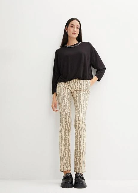 T-shirt Manches Chauve-souris à Détail Chaîne 6 T-shirt Manches Chauve-souris à Détail Chaîne - Afbeelding 4