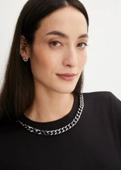 T-shirt Manches Chauve-souris à Détail Chaîne 13 T-shirt Manches Chauve-souris à Détail Chaîne -Venus Mode Winkel 23191557 RqrS0mXs