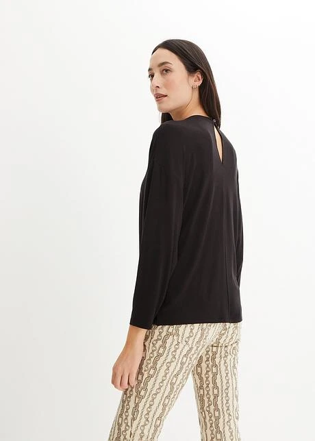 T-shirt Manches Chauve-souris à Détail Chaîne 5 T-shirt Manches Chauve-souris à Détail Chaîne - Afbeelding 3