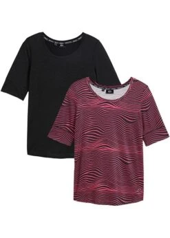 Lot De 2 T-shirts De Sport, Manches Longueur Coudes, Séchage Rapide -Venus Mode Winkel 23191747 CRgf3zIQ