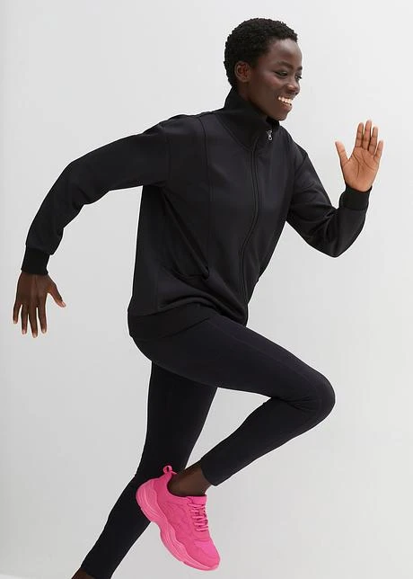 Sweat Zippé Fonctionnel à Col Montant, Séchage Rapide 4 Sweat Zippé Fonctionnel à Col Montant, Séchage Rapide - Afbeelding 2