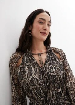 Robe Longue En Mousseline à Découpes -Venus Mode Winkel 23192659 jN1PuLsj