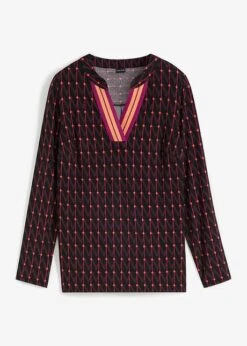 T-shirt Manches Longues Ă Motif