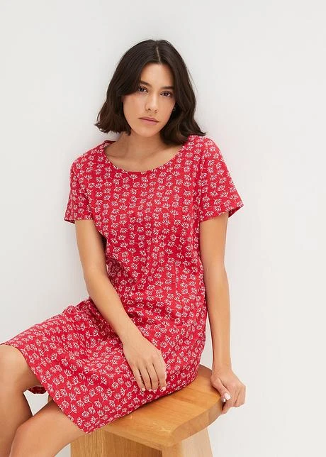 Robe T-shirt à Motif Floral 4 Robe T-shirt à Motif Floral - Afbeelding 2