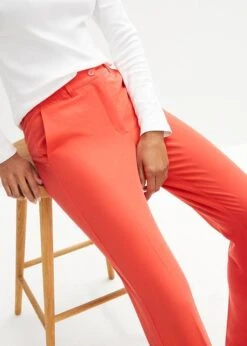 Pantalon Extensible Avec Plis Repassés Et Ceinture Taille Haute Confortable, Long 14 Pantalon Extensible Avec Plis Repassés Et Ceinture Taille Haute Confortable, Long -Venus Mode Winkel 23193384 3GMNAIRX