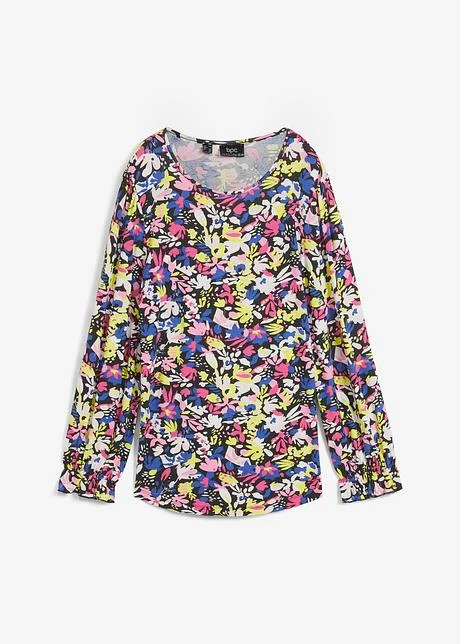 T-shirt Long Avec Volant Aux Manches 3 T-shirt Long Avec Volant Aux Manches