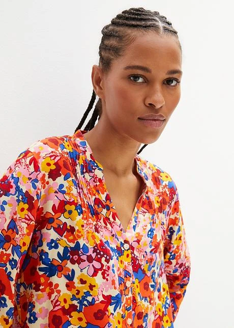 Blouse Tunique Avec Smock Aux Manches 7 Blouse Tunique Avec Smock Aux Manches - Afbeelding 5