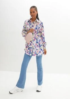 Blouse Longue Et Ample, Manches Longues -Venus Mode Winkel 23193418 hgnbefMT