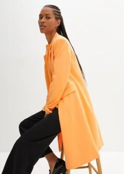 Blazer Long à Col V, Manches Longues 9 Blazer Long à Col V, Manches Longues -Venus Mode Winkel 23193460 GuD4fWry