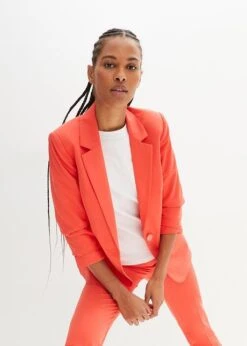 Blazer Ample à Manches 7/8 Froncées 14 Blazer Ample à Manches 7/8 Froncées -Venus Mode Winkel 23193465 FSLi7nCh