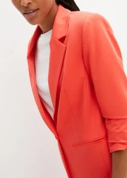 Blazer Ample à Manches 7/8 Froncées 13 Blazer Ample à Manches 7/8 Froncées -Venus Mode Winkel 23193471 Zri3ezzn