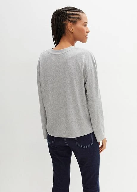 Lot De 5 T-shirts Amples à Col Rond, Manches Longues 5 Lot De 5 T-shirts Amples à Col Rond, Manches Longues - Afbeelding 3