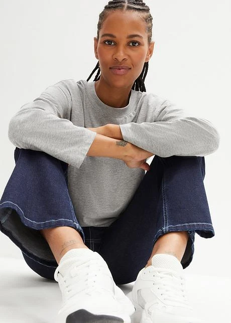 Lot De 5 T-shirts Amples à Col Rond, Manches Longues 8 Lot De 5 T-shirts Amples à Col Rond, Manches Longues - Afbeelding 6