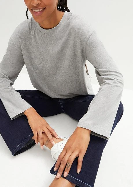 Lot De 5 T-shirts Amples à Col Rond, Manches Longues 7 Lot De 5 T-shirts Amples à Col Rond, Manches Longues - Afbeelding 5