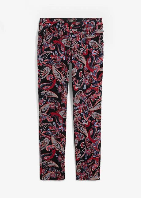 Pantalon Extensible Avec Imprimé Paisley 3 Pantalon Extensible Avec Imprimé Paisley