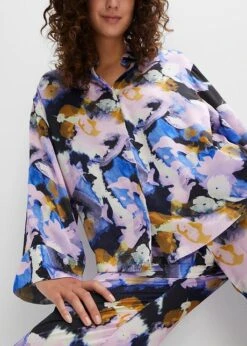 Pyjama Oversize Tissé En Satin Mat Avec Boutons 10 Pyjama Oversize Tissé En Satin Mat Avec Boutons -Venus Mode Winkel 23193812 tTK7k4Tc