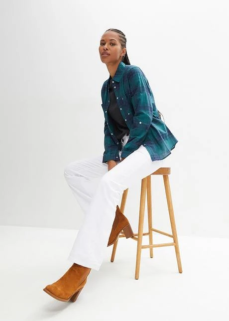 Jean Mid-waist Extensible, Bootcut 6 Jean Mid-waist Extensible, Bootcut - Afbeelding 4