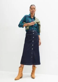 Jupe Midi En Jean -Venus Mode Winkel 23195061 IIgBRKZe