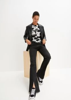 Rainbow T-shirt Manches Longues à Lacets -Venus Mode Winkel 23196487 MC9RfiY6