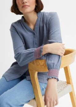 Rainbow Chemisier Oversize En Mousseline De Coton Avec Coutures Contrastantes -Venus Mode Winkel 23196656 1whA5OAG