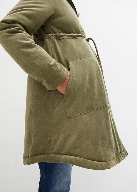 Parka De Grossesse/portage En Velours Côtelé Avec Chauffe-mains 7 Parka De Grossesse/portage En Velours Côtelé Avec Chauffe-mains - Afbeelding 5