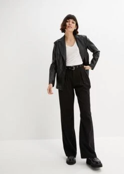 Rainbow Pantalon à Pinces Taille Haute Avec Ceinture -Venus Mode Winkel 23197770 OLBvdR6s