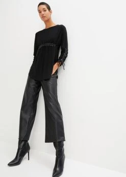 T-shirt Manches Longues Avec Passepoil Enduit -Venus Mode Winkel 23197932 rgdeUpU3