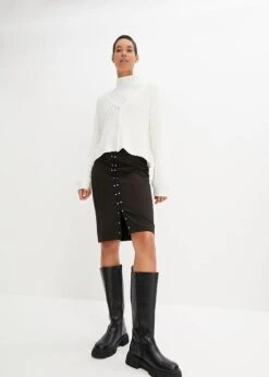 Jupe Crayon à Rivets -Venus Mode Winkel 23198038 pwEqBkrr