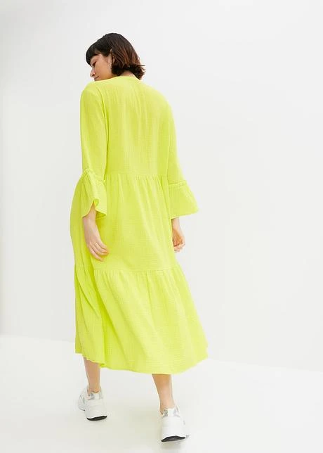 Rainbow Robe Longue En Mousseline De Coton 5 Rainbow Robe Longue En Mousseline De Coton - Afbeelding 3