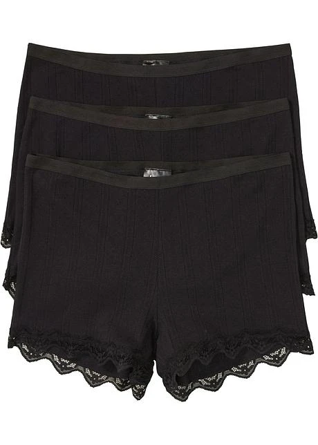 Lot De 3 Boxers Femme Avec Dentelle 3 Lot De 3 Boxers Femme Avec Dentelle