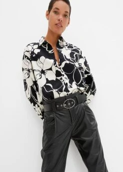 Rainbow Pantalon Enduit Taille Haute Avec Ceinture -Venus Mode Winkel 23198720 cg76cQtv