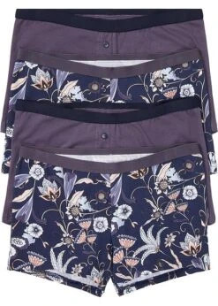 Lot De 4 Boxers Femme Avec Coton