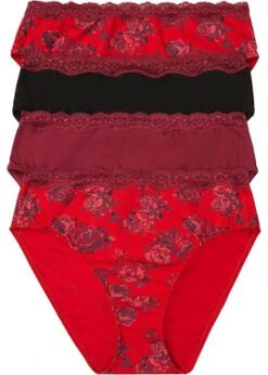 Lot De 4 Maxi Slips Coton