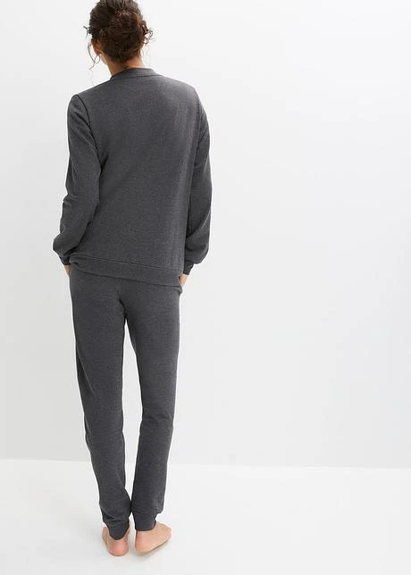 Tenue D'intérieur En Sweat Avec Broderie Et Poches 5 Tenue D'intérieur En Sweat Avec Broderie Et Poches - Afbeelding 3