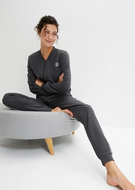 Tenue D'intérieur En Sweat Avec Broderie Et Poches 4 Tenue D'intérieur En Sweat Avec Broderie Et Poches - Afbeelding 2