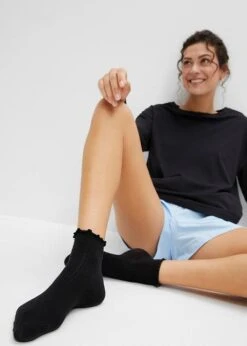 Lot De 20 Paires De Chaussettes Mi-hautes à Bord Volanté 11 Lot De 20 Paires De Chaussettes Mi-hautes à Bord Volanté -Venus Mode Winkel 23198994 ABt5i7Q9