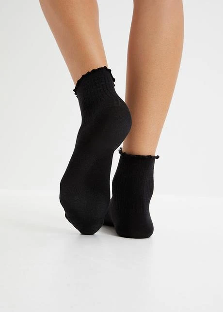 Lot De 20 Paires De Chaussettes Mi-hautes à Bord Volanté 5 Lot De 20 Paires De Chaussettes Mi-hautes à Bord Volanté - Afbeelding 3