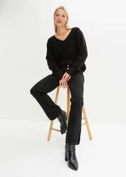 Pantalon En Twill Extensible à Fentes -Venus Mode Winkel 23200516 iO8dSHRN