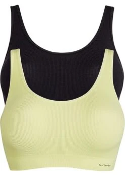 Lot De 2 Brassières Côtelées Sans Coutures Feel Comfort -Venus Mode Winkel 23200756 R9A1HVOT
