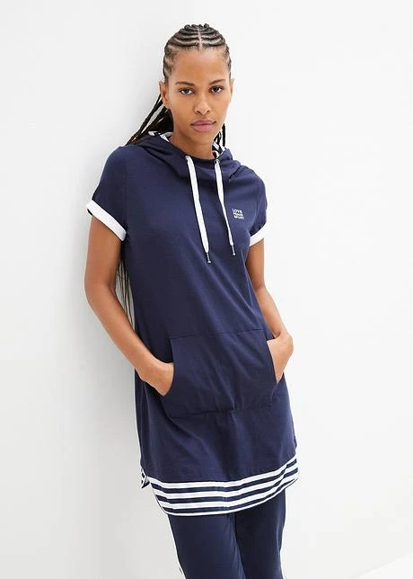 Robe T-shirt Décontractée En Coton, Manches Courtes 4 Robe T-shirt Décontractée En Coton, Manches Courtes - Afbeelding 2